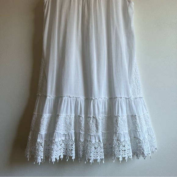 Muche et Muchette Embroidered Cotton Voile Dress in White - Picture 13 of 15